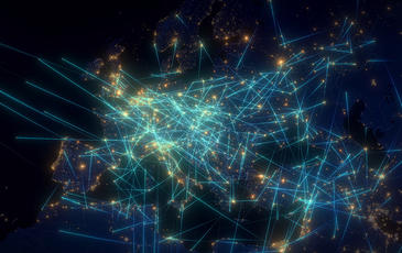 Global communications through the network of connections