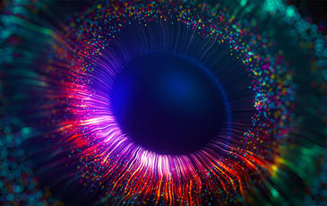Abstract stock image of an eye
