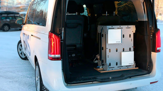 TEMS Sense units installed in van