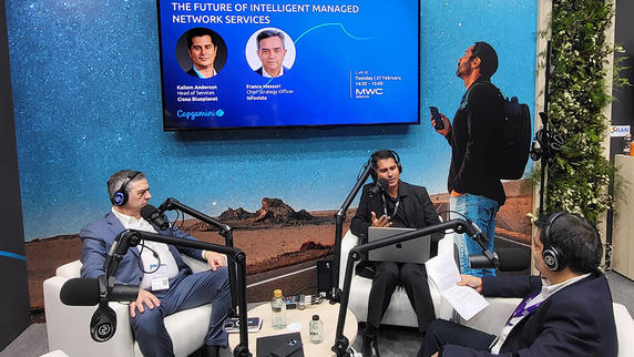 Our Chief Strategic Officer, Franco Messori, is participating in an insightful podcast at Capgemini's booth